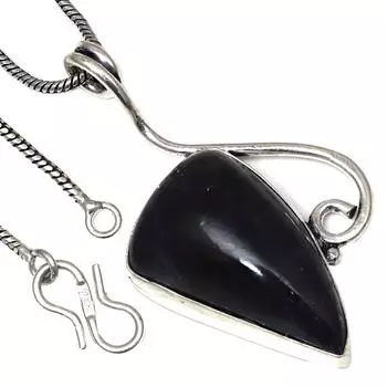 Pendant Amethyst Cabochon Gemstone Valentine Day Ethnic Silver Jewelry 2.5