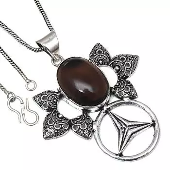 Pendant Black Spinal Gemstone Valentine Day Gift Silver Jewelry 2