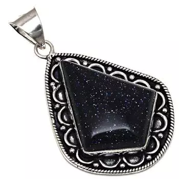 Pendant Blue Sunsitara Gemstone Mother Day Gift Silver Jewelry 2