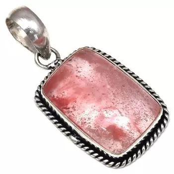 Pendant Copper Rutile Gemstone Handmade Mother Day Silver Jewelry 1.75