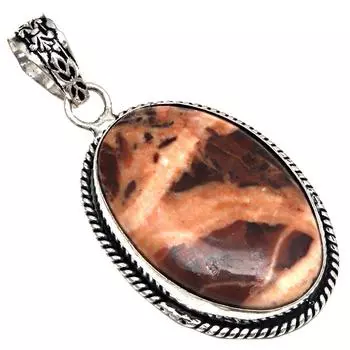 Pendant Designer Jasper Gemstone Handmade Mother Day 925 Silver Jewelry 2