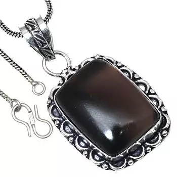 Pendant Flourite Gemstone Valentine Day Ethnic Silver Jewelry 2.25