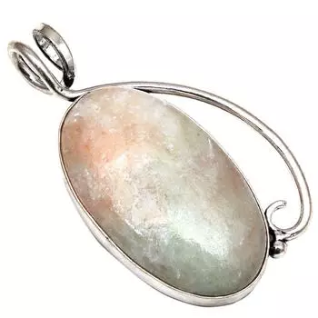 Pendant Green Septarian Gemstone Gift For Her Silver Jewelry 2