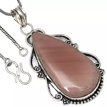 Pendant Imperial Jasper Gemstone Valentine Day Gift Silver Jewelry 2.5