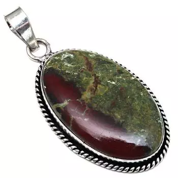 Pendant Lemon Chriosoprase Gemstone Mother s Day Gift Silver Jewelry 2.25