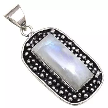 Pendant Moonstone Gemstone Handmade Mother Day Gift Silver Jewelry 2