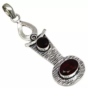 Pendant Mozambique Garnet Gemstone Gift For Her Silver Jewelry 3