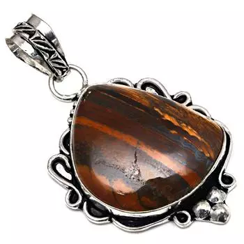Pendant Multi Tiger Gemstone Handmade Mother Day Silver Jewelry 2