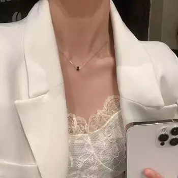 Pendant Necklace Clavicle Chain Women Temperament Party Wedding Gift onesize