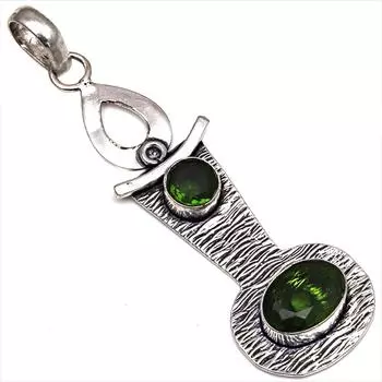 Pendant Peridot Gemstone Gift For Her Silver Jewelry 3