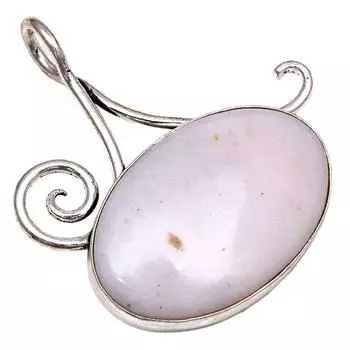 Pendant Pink Opal Gemstone Gift For Her Silver Jewelry 2
