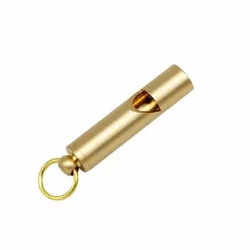 Pendant Pocket Tools Handmade Pure Brass Keychain Referee Whisle Brass Whistle Survival EDC Whistle Whistle