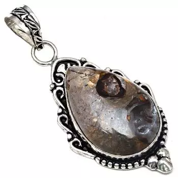 Pendant Rock Chalcedony Gemstone Handmade Mother Day Silver Jewelry 2.5