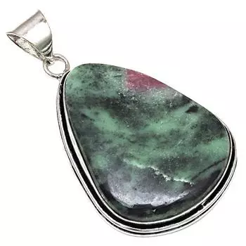 Pendant Ruby Zoisite Gemstone Handmade Gift For Her Silver Jewelry 2