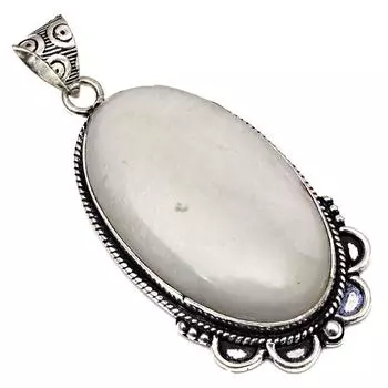 Pendant Scolecite Gemstone Handmade Mother s Day Gift Silver Jewelry 2.25