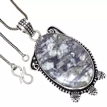 Pendant Tiffany Gemstone Gemstone Valentine Day Gifted Silver Jewelry 1.75