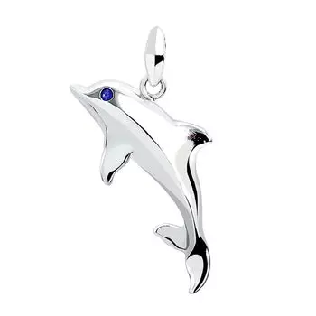 Pendant Top Hawaiian Jewelry Dolphin Dolphin Silver 925 [Sears] Men s Women s sp01-0023