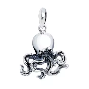 Pendant Top Hawaiian Jewelry Octopus Octopus Silver 925 [Sears] Men s Women s sp01-0021