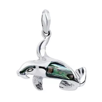 Pendant Top Necklace Top Hawaiian Jewelry Men Women Unisex Seal Shell Silver 925 [Sears] sp01-0017