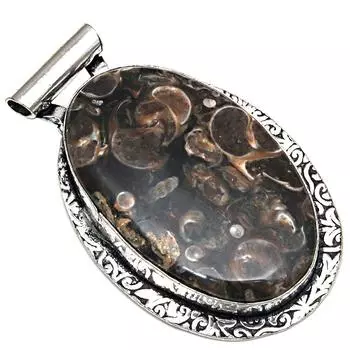 Pendant Turtella Jasper Gemstone Gift For Her Silver Jewelry 2