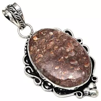 Pendant Turtella Jasper Gemstone Handmade Mother s Day Silver Jewelry 2.25