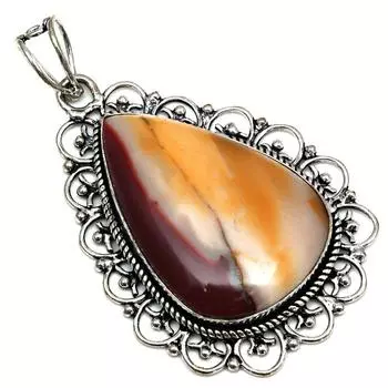 Pendant Wild Horse Jasper Gemstone Mother Day Gift 925 Silver Jewelry 2.25