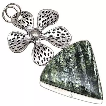 Pendant Zebra Jasper Gemstone Gift For Her Silver Jewelry 2.5