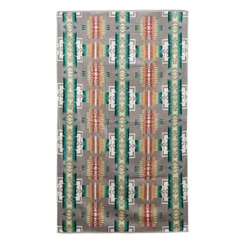 PENDLETON Большое жаккардовое полотенце для спа 178 x 102 см Серое большое жаккардовое полотенце для спа (Пендлтон) XB233-51108 [Предмет]