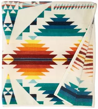 PENDLETON Pendleton Towel Blanket Bath Towel Towel Oversized Beach Towel OVERSIZED JACQUARD TOWELS XB233 Falcon Cove Stylish Camping (Color Sunset)