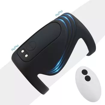 PENGBOSW электрический вибрирующий пенис с дистанционным управлением, вибрирующий пенис, мощная вибрация для взрослых через USB, 9 вибрационных пряжек, силиконовое кольцо из материала,