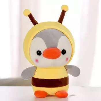 Penguin Cosplay Dinosaur Stuffed Toy Penguin Plush Toy Penguin Cosplay Bee Penguin Cosplay Frog 13cm-Bee Penguin