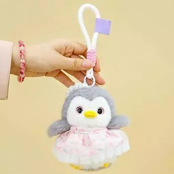 Penguin Plush Pendant Keychain Cute Doll Gift Bag Decoration Lovely Penguin Dolls Gift S белый