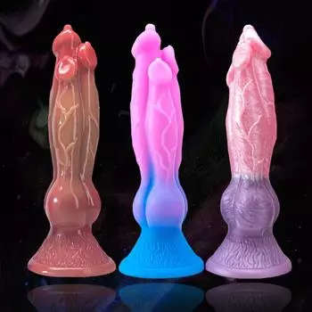 Пенис Alien Dildo Dragon Dildo НОВАЯ Мягкая силиконовая секс-игрушка для собаки Реалистичный фаллоимитатор Секс-игрушки на присоске для рук, бесплатная игра для вагинальной точки G, анальная игра A
