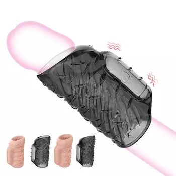 Пенис Головка Рукав Задержка Эякуляции Секс Игрушки Вибраторы Кольцо Для Члена Удлинитель Товары Для Взрослых Для Мужчин Кольца Для Пар Flesh A