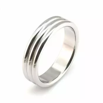 Penis Ring Cock Ring Stainless Steel Ring Men Cock Ring Stainless Steel Weight Pendant Ring Male Penis Ring Adult Goods (40mm)