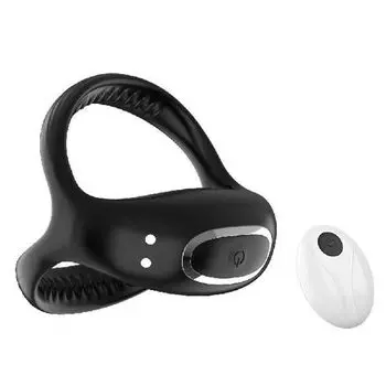 Penis Ring Electric Vibrator Wireless Remote Control Vibrator for Men 10 Types of Dynamic Frequency Vibration Cock Ring Penis Strong USB Silicone