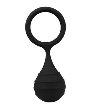 Penis ring silicone cock ring weighted stainless steel beads sex toys for men load cock ring washable men restraint cock ring built-in