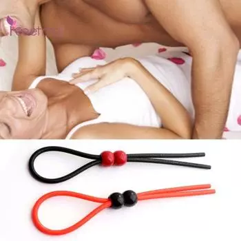 Пенис Шнур Веревка Универсальная новинка Задержка эякуляции Блокирующее кольцо Пряжка Силиконовая