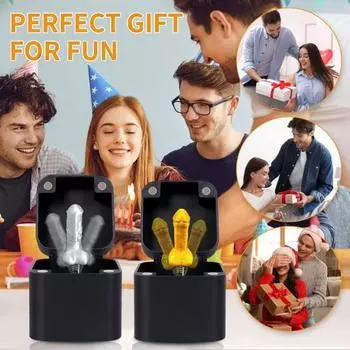 Пенис в коробке, подарочная коробка для розыгрыша с пенисом внутри, распечатанная на 3D-принтере, всплывающая коробка для розыгрыша, подарок для взрослых, для мужчин, белый слон, набивка для чулок B