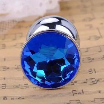 Анальная пробка в форме стразинки, секс игрушка S