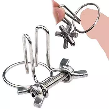 Пенис-заглушка Уретральная заглушка Уретральный расширитель наружного отверстия уретры Нержавеющий уретральный расширитель Винтовое кольцо для пыток наружного отверстия уретры SM-игрушка Уретральный ограничитель Уретральная заглушка