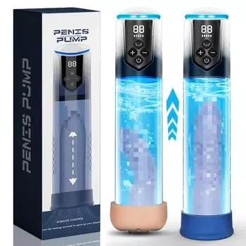 Пенисный насос вакуумный тренажер отрицательного давления для упражнений с вибратором для мужчин в форме самолета секс-игрушки A