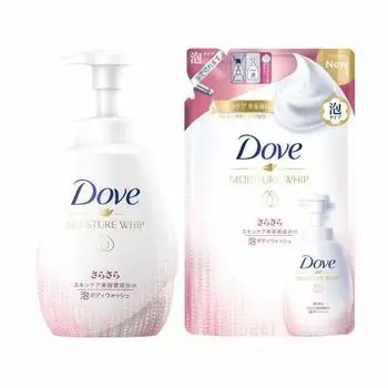 Пенка для душа Dove Moisture Whip с мягким дозатором + сменный блок мыла для тела 540 г + 430 г Мыло для тела с освежающим цитрусовым ароматом.