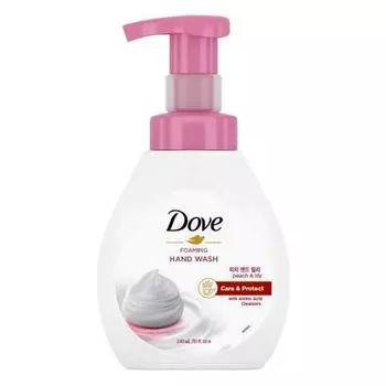 Пенка для мытья рук Dove, персиковая корейская бутылочка, 1, 240 мл