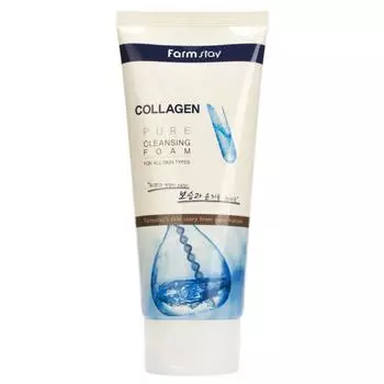 Пенка для умывания Farm Stay Pure Cleansing Foam (коллаген) - 180 мл