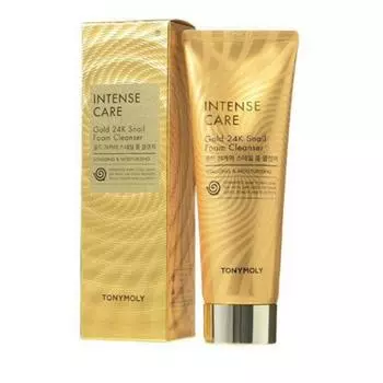 Пенка для умывания Gold 24k Snail (1 + 1) 150мл+150мл Мягкая пена , 2 шт, 150мл