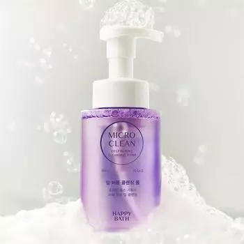 Пенка для умывания Happy Bath Micro Clean Bubble 300 мл Выбрать 1 Deep bubble cleansing foam 300ml