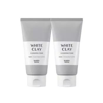 Пенка для умывания Happy Bath White Clay 150 г, 150 г, 2 шт.