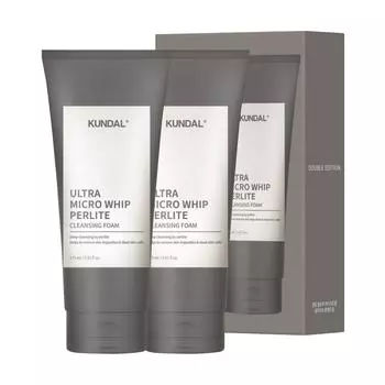 Пенка для умывания Kundal Ultra Micro Whip Perlite Foam Cleansing, 175 мл, 2 шт.