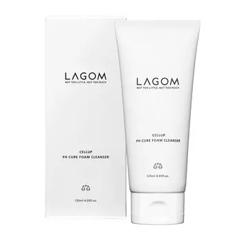 Пенка для умывания LAGOM pH Balancing Foam Cleanser 120 мл. Оригинальный японский продукт. Очищающие фрукты. (Средство для снятия макияжа/Очищающее средство для лица)